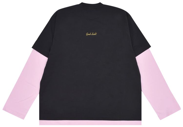 Vetements Lucky Pig Layered Long Sleeve Black