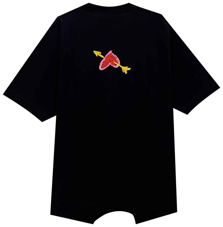 Vetements Never Never Let You Go Upside Down T Shirt Black