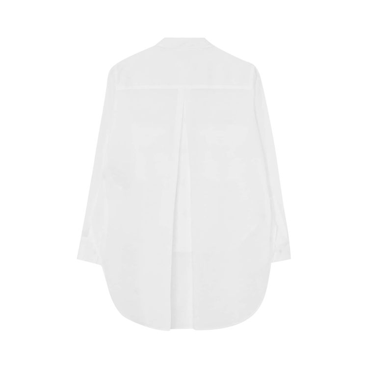 Yohji Yamamoto Cellulose Lawn Shirt With Tie White