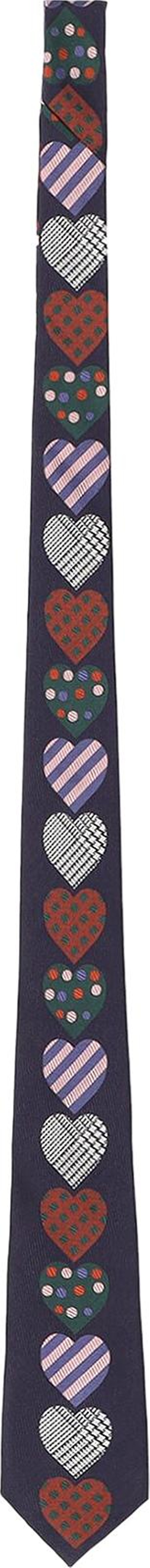Yohji Yamamoto Heart Pattern Tie 'Purple'