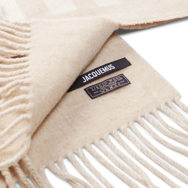 Jacquemus LEcharpe Scarf Beige