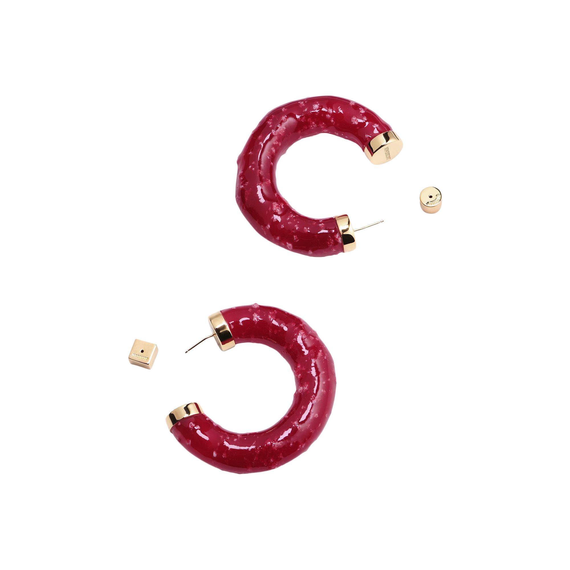 【関税&送料込み】Jacquemus Les Creoles Buy Jacquemus Les Creoles Confiture 'Red' - 233JW604 5848