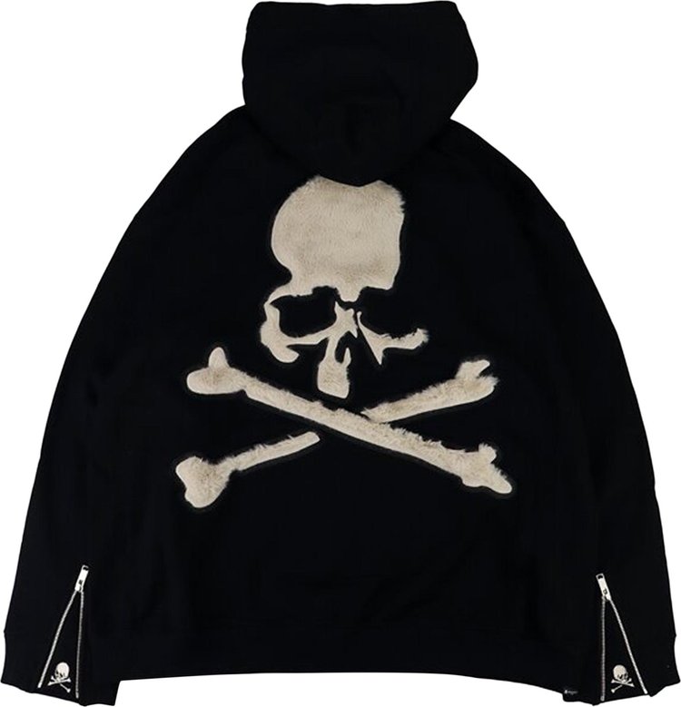 Mastermind Sherpa Lined Zip Up Hoodie Navy