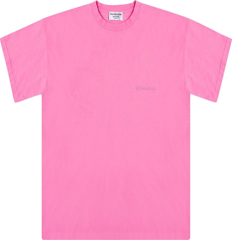 Balenciaga Logo T-Shirt 'Pink'