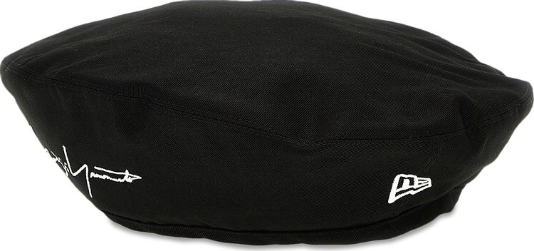 Yohji Yamamoto Logo Embroidered Beret Black