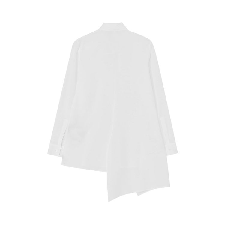 Yohji Yamamoto Paneled Long Shirt White