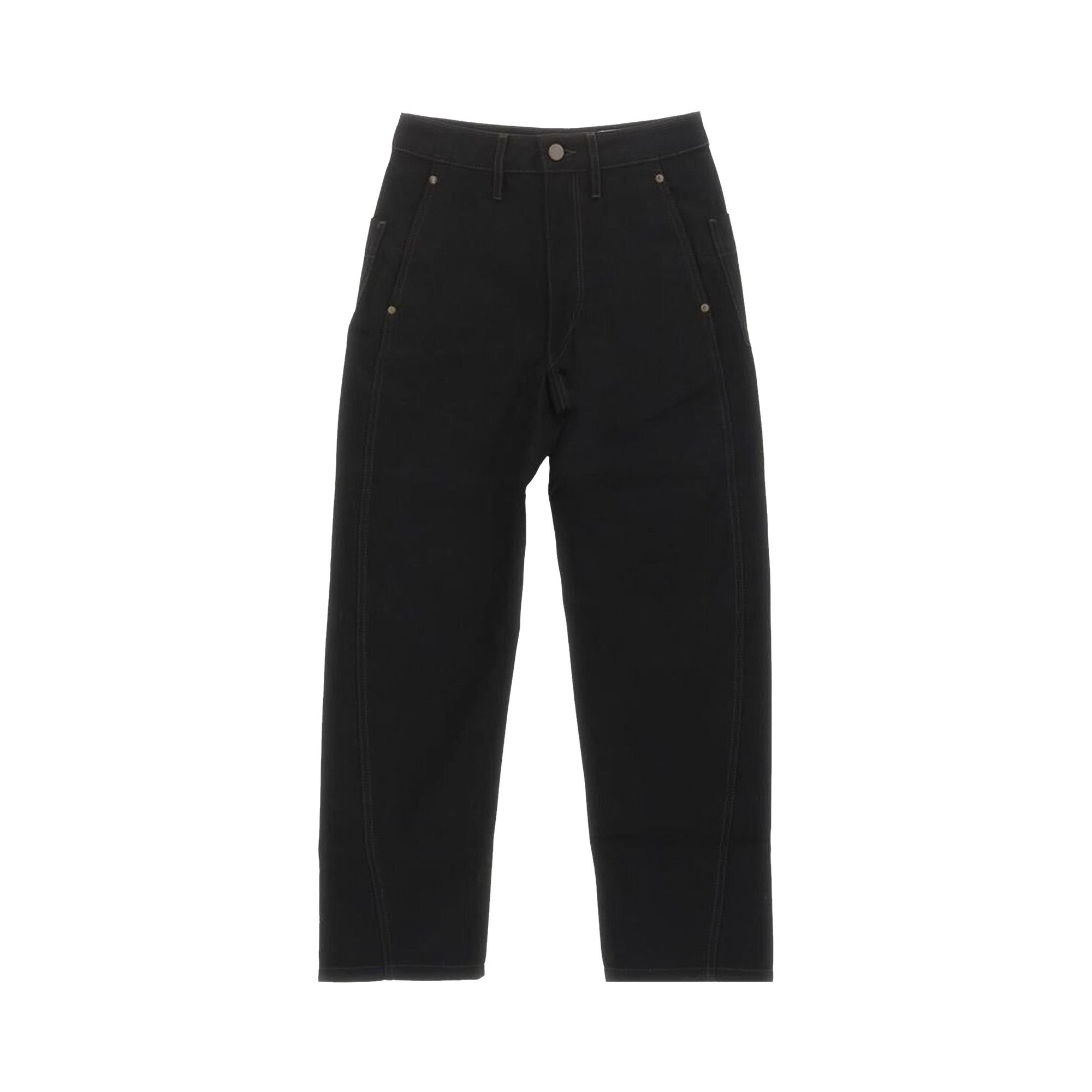 Lemaire｜JEANS (TWISTED PANTS (PA1051 LD1000 999)) Buy Lemaire Twisted Cropped Jeans 'Black' - PA1051 LD1000
