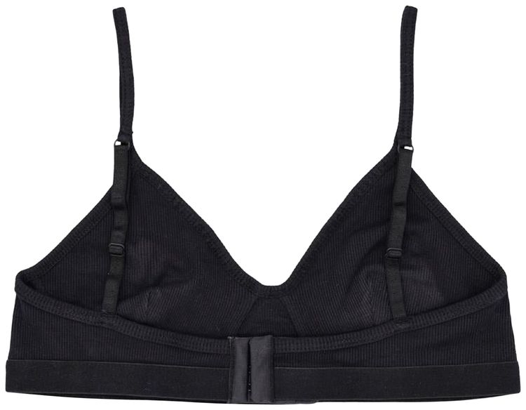 Marine Serre Rib Bra Black
