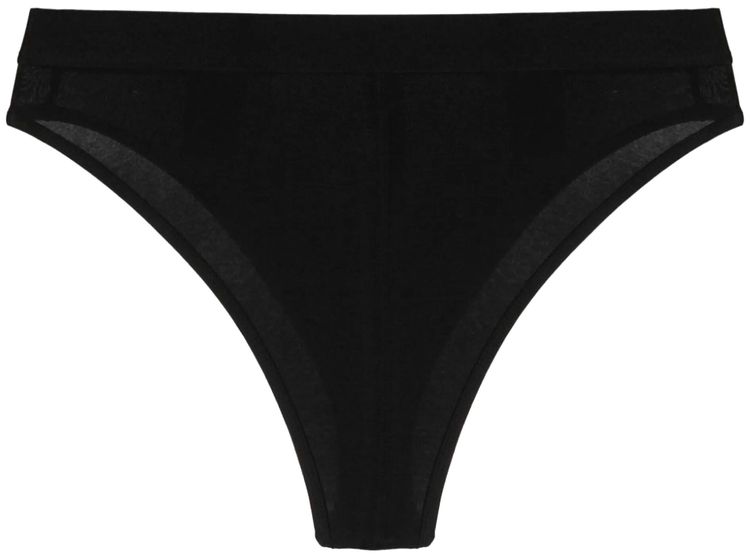 Marine Serre Embroidered Briefs Black