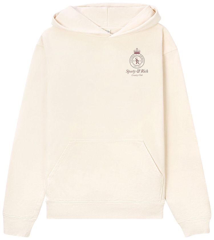 Sporty & Rich Kids H&W Crest Hoodie in Navy