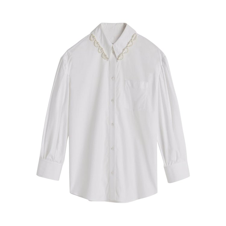Simone Rocha Classic Puff Sleeve Shirt 'White'