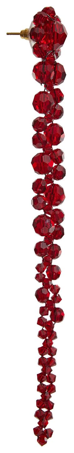 Simone Rocha Drip Earrings Red