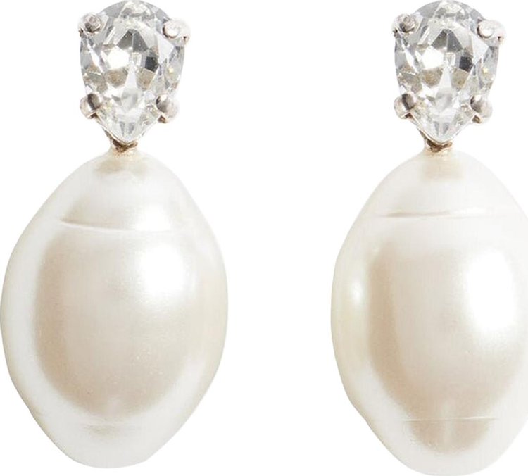 Simone Rocha Pearl Drop Earrings 'White'