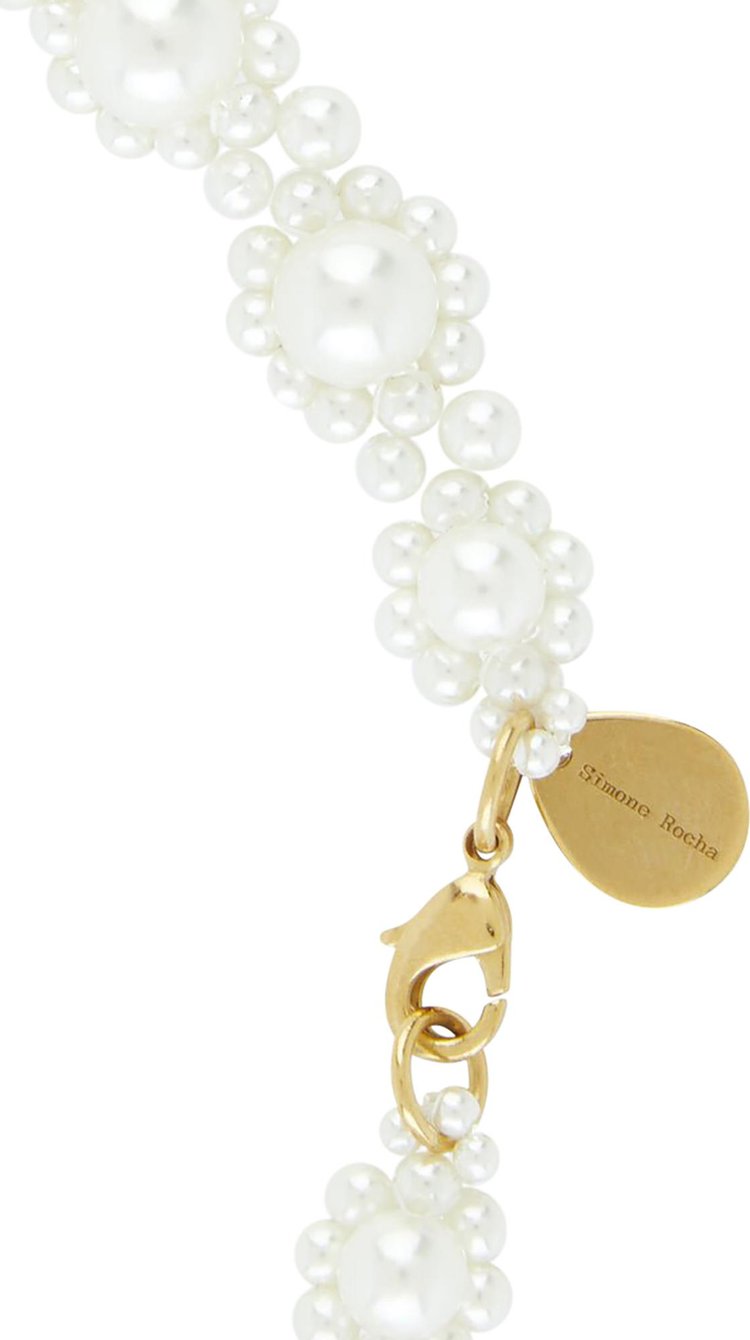 Simone Rocha Daisy Chain Necklace Pearl