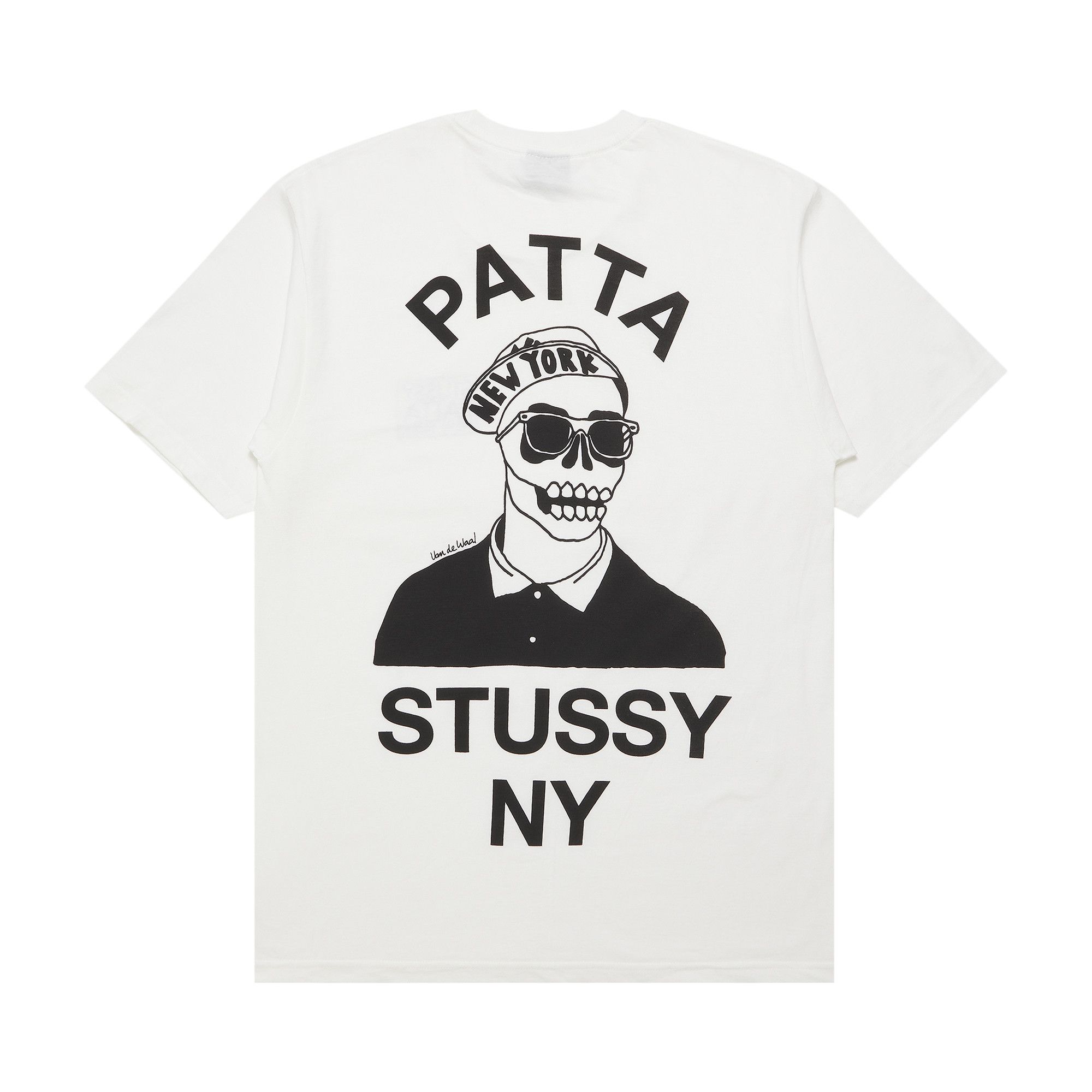 Buy Stussy x Patta Skull NY tee 'White' - 3902905 WHIT | GOAT