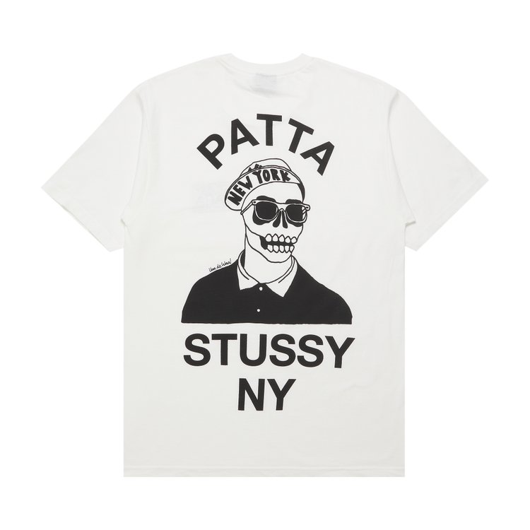 Stussy x Patta Skull NY tee White