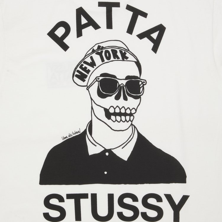 Stussy x Patta Skull NY tee White