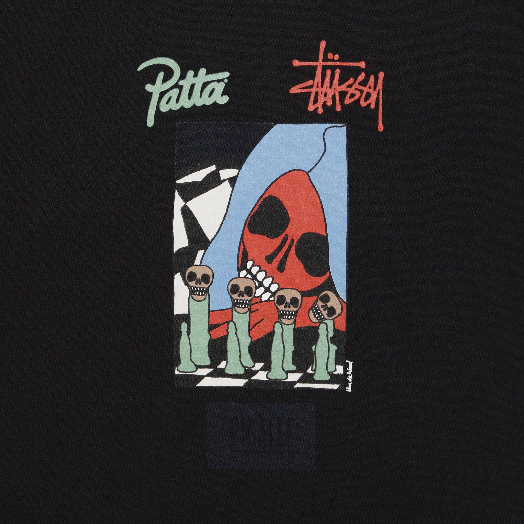 Buy Stussy x Patta Less We Say Tee 'Black' - 3902907 BLAC | GOAT