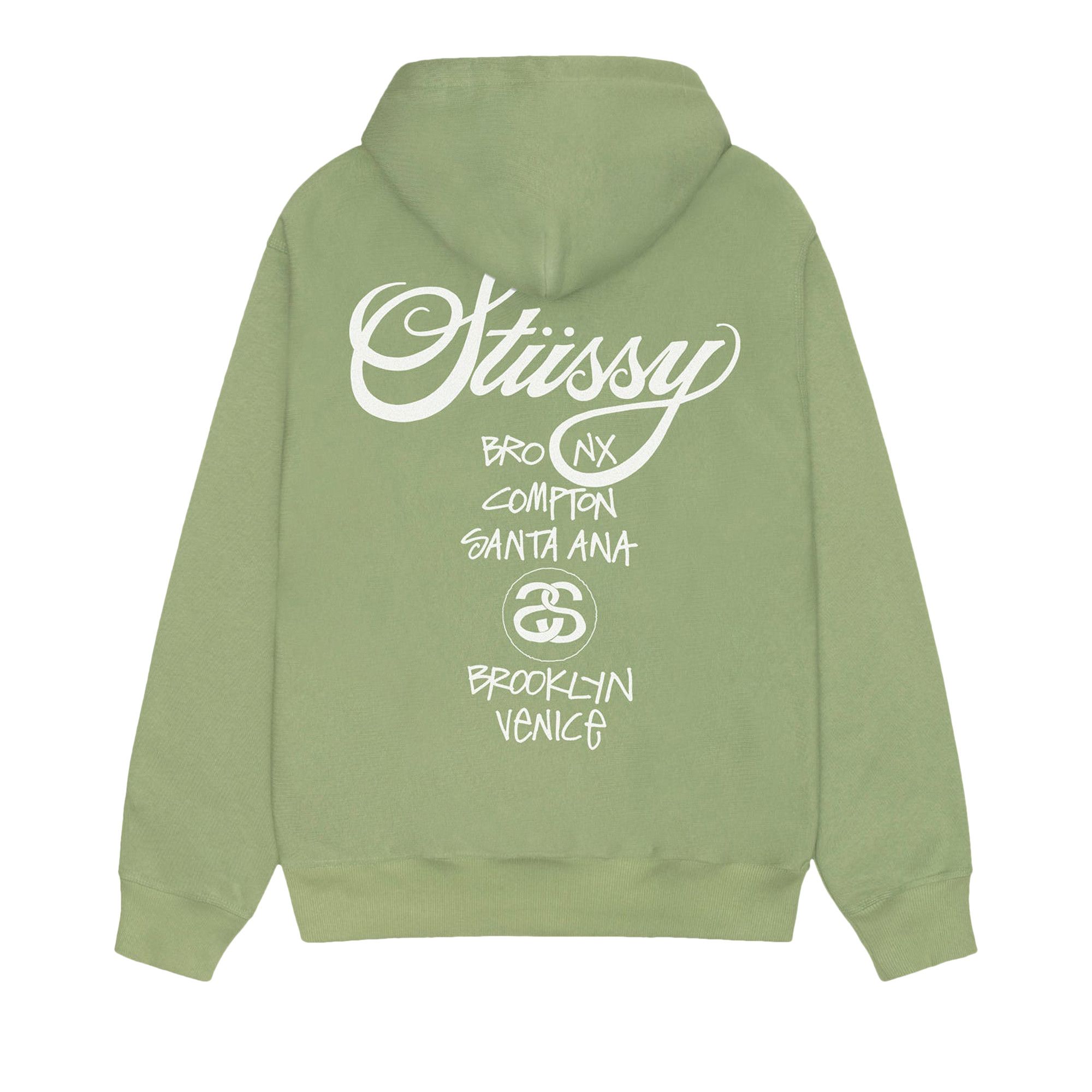 Amazon.co.jp: [ステューシー] WORLD TOUR ZIP HOOD ジップ