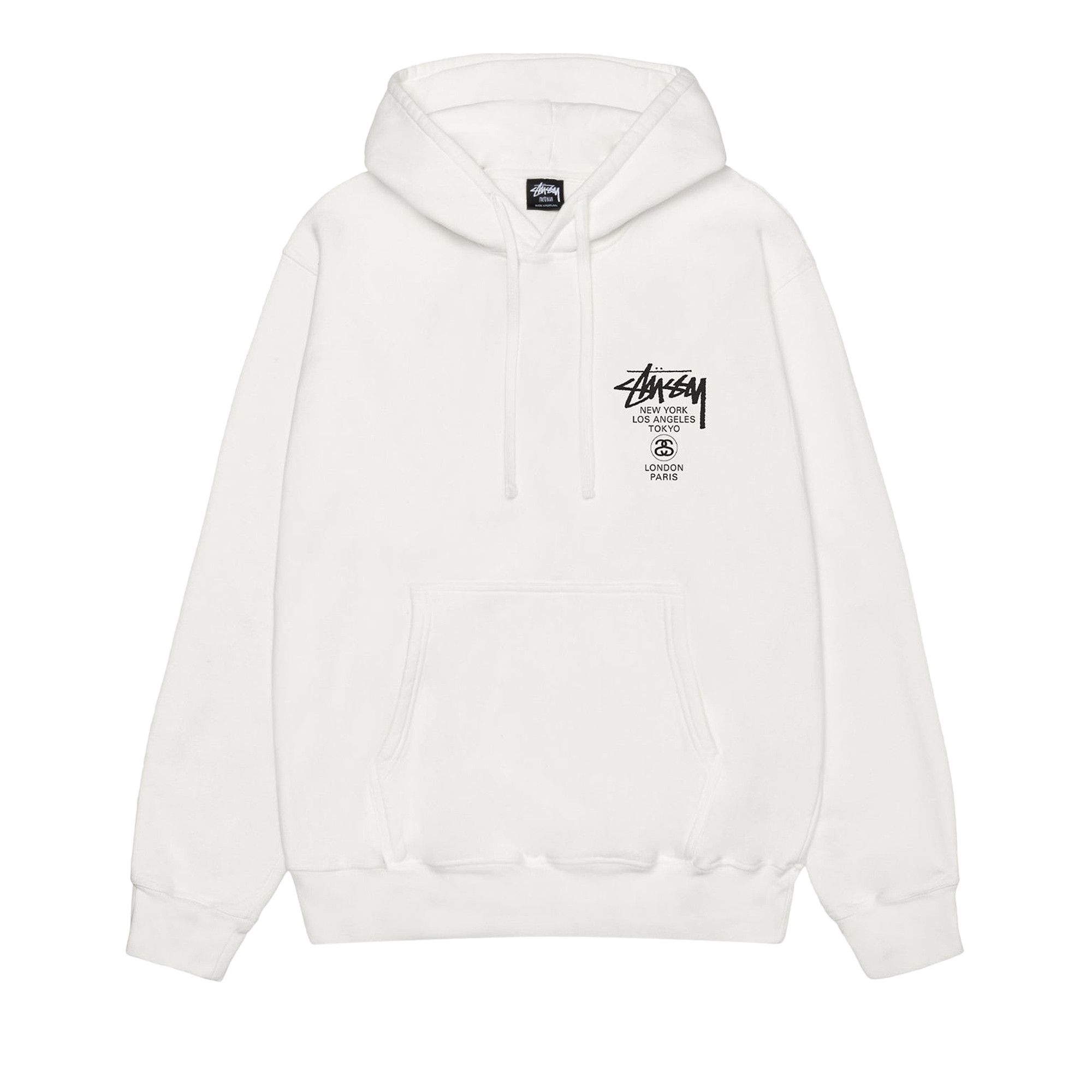 Buy Stussy World Tour Hoodie Natural 3923851 NATU GOAT UK