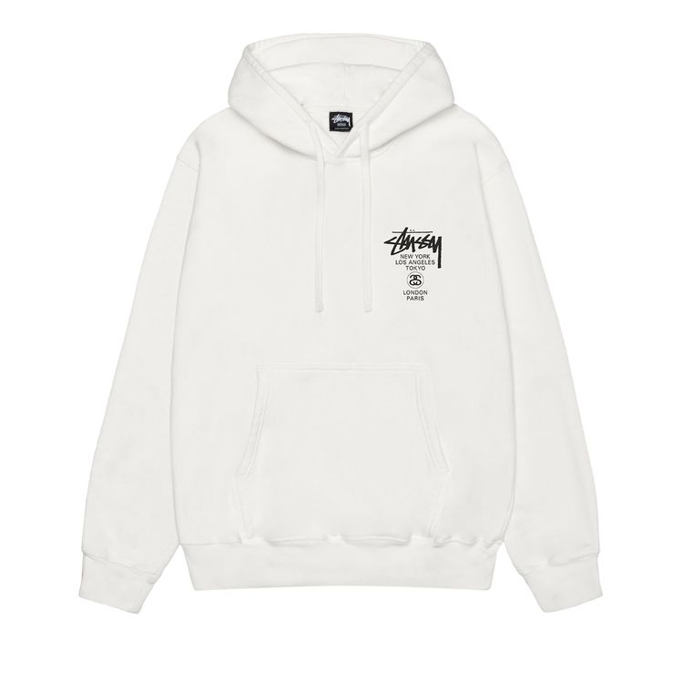 Stussy World Tour Hoodie Natural