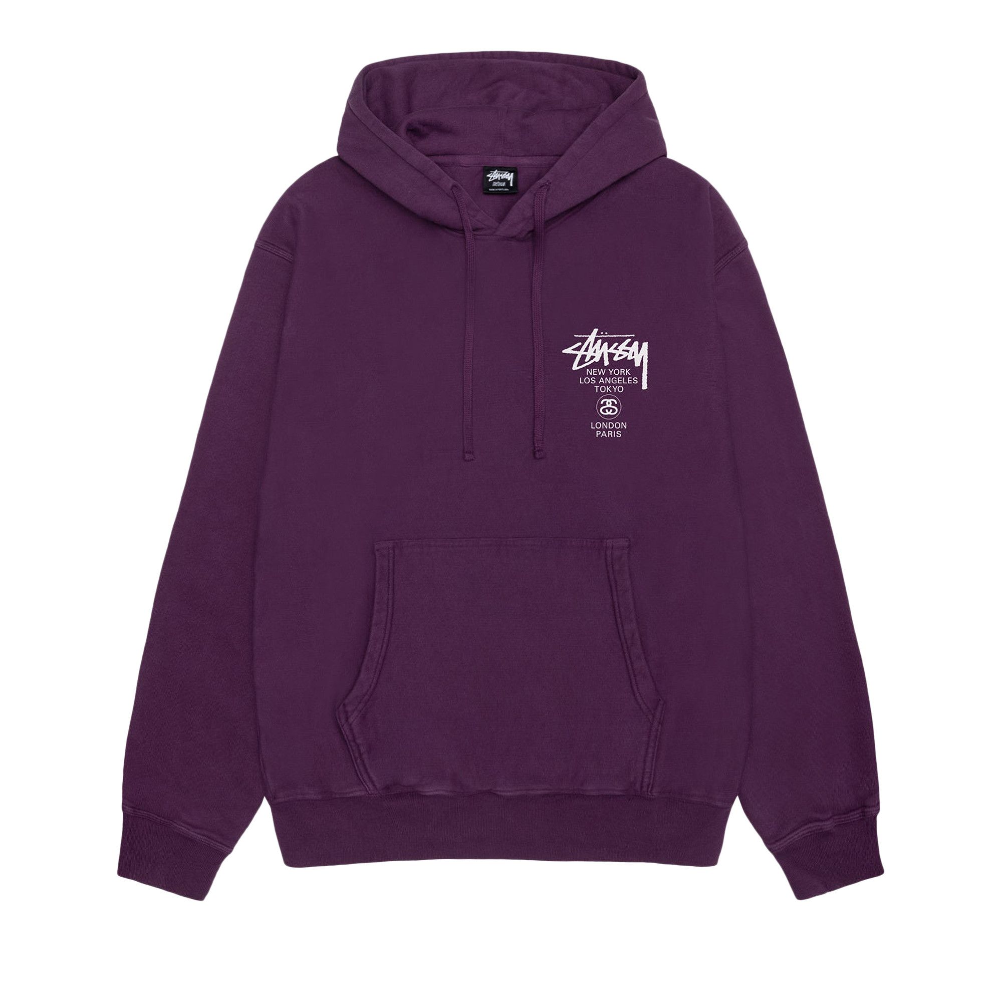 Stussy world tour hoodie original 2025