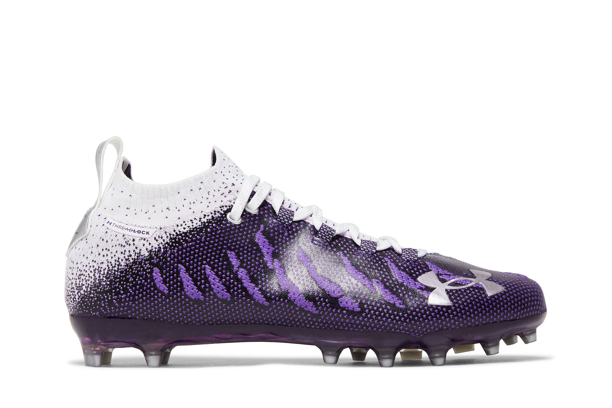 Under armour football outlet cleats purple