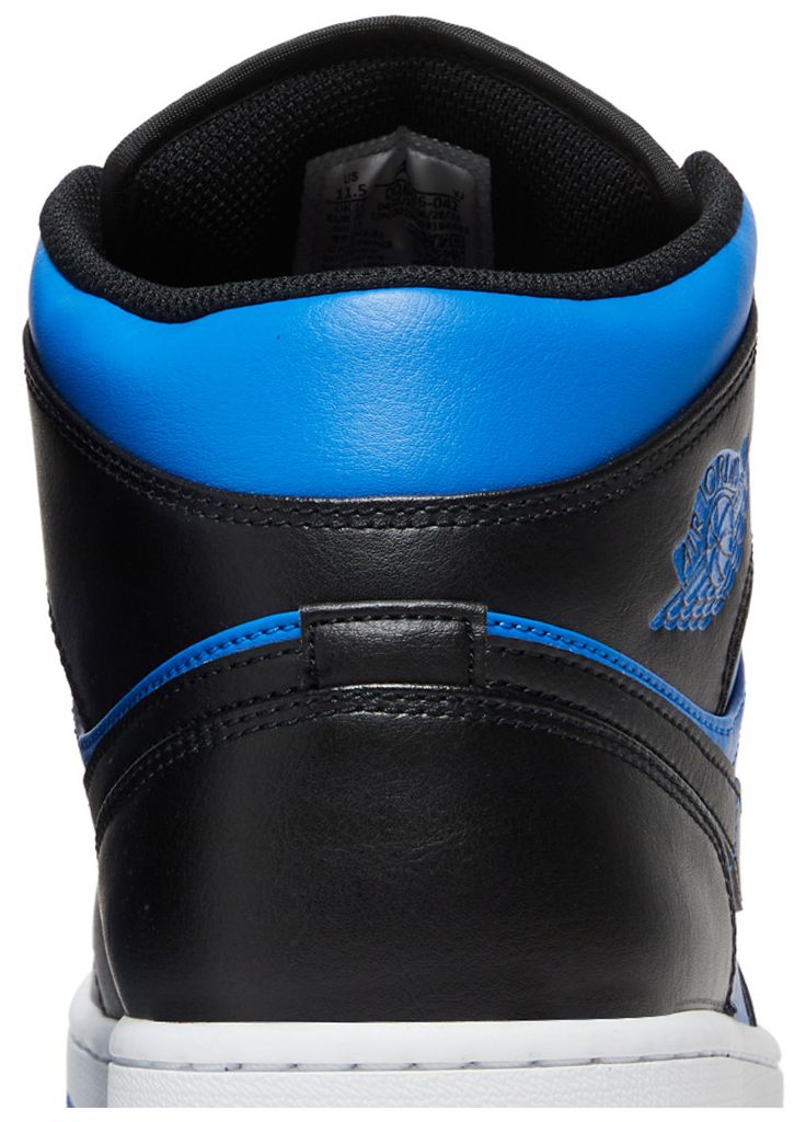 Air Jordan 1 Mid Black Royal Blue