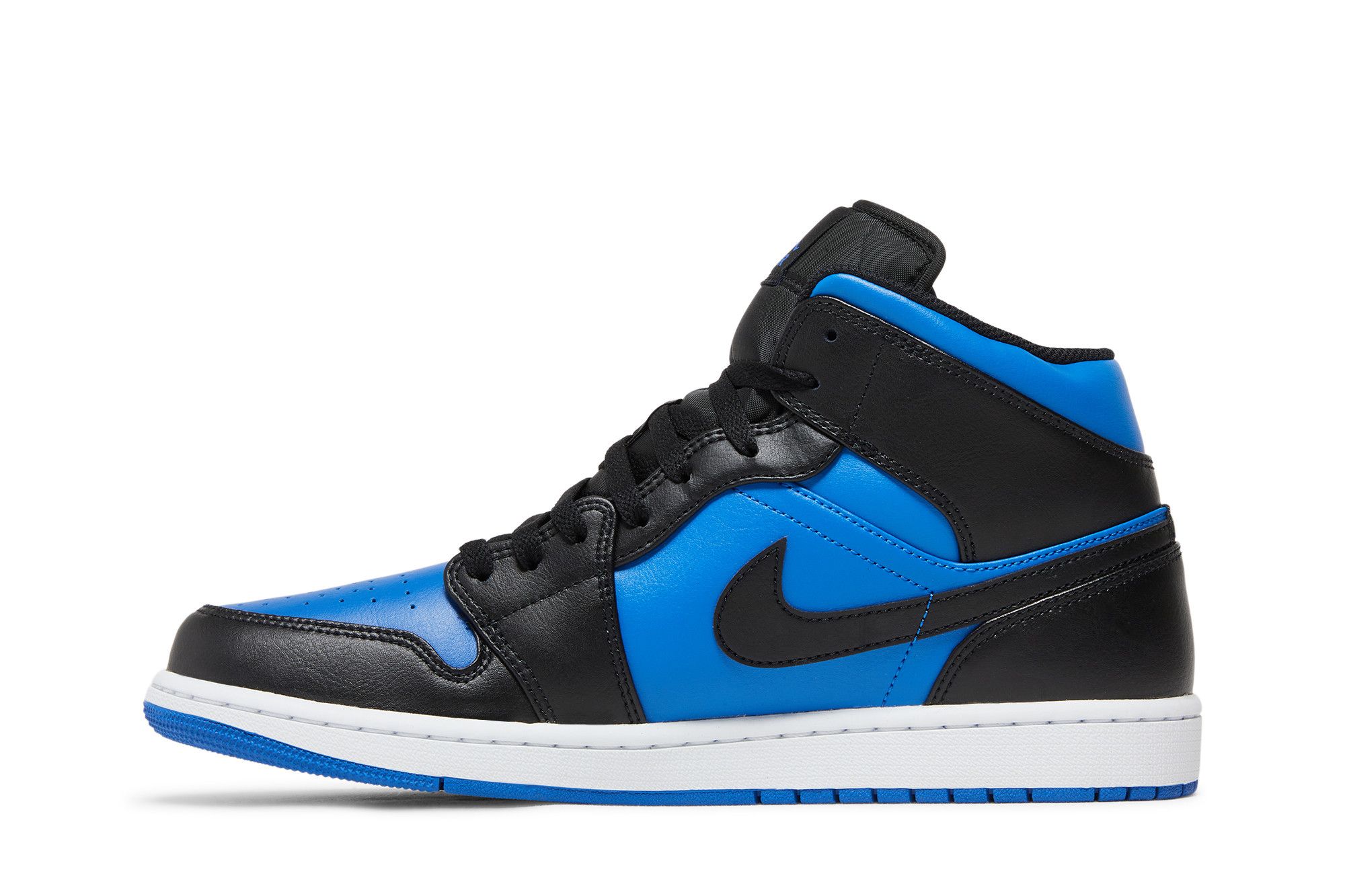 Air Jordan 1 Mid Black Royal Blue 11