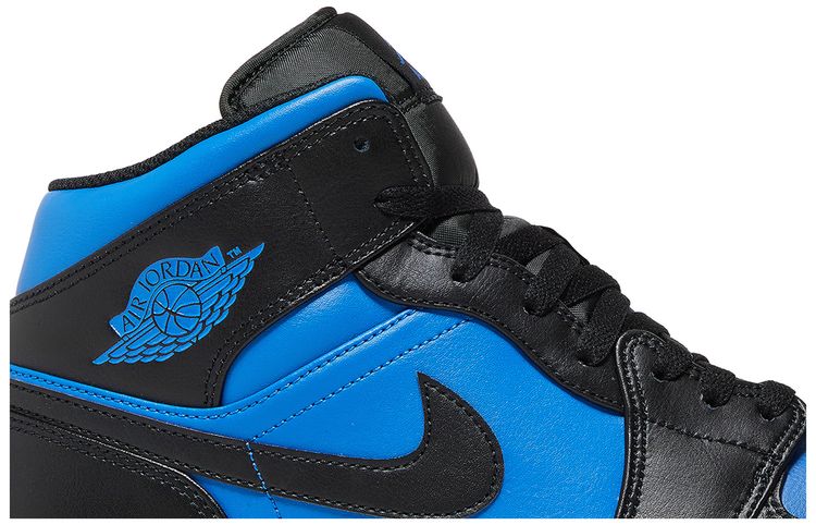 Air Jordan 1 Mid Black Royal Blue