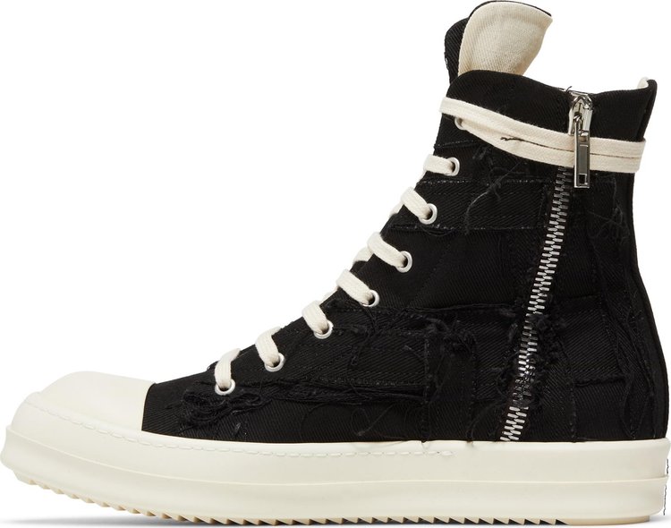 Rick Owens DRKSHDW Luxor Slashed High Black Milk