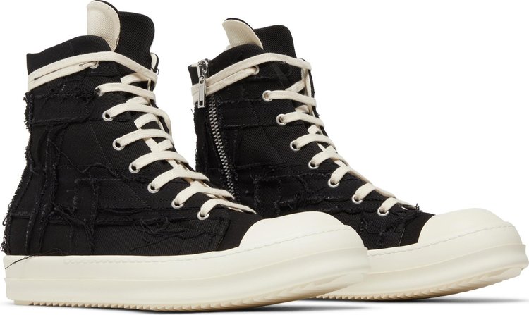 Rick Owens DRKSHDW Luxor Slashed High Black Milk