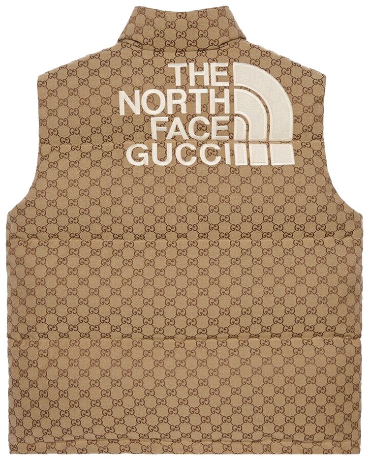 Gucci x The North Face Down Vest BeigeEbony