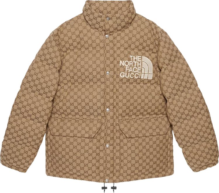 Gucci x The North Face Padded Jacket BeigeEbony