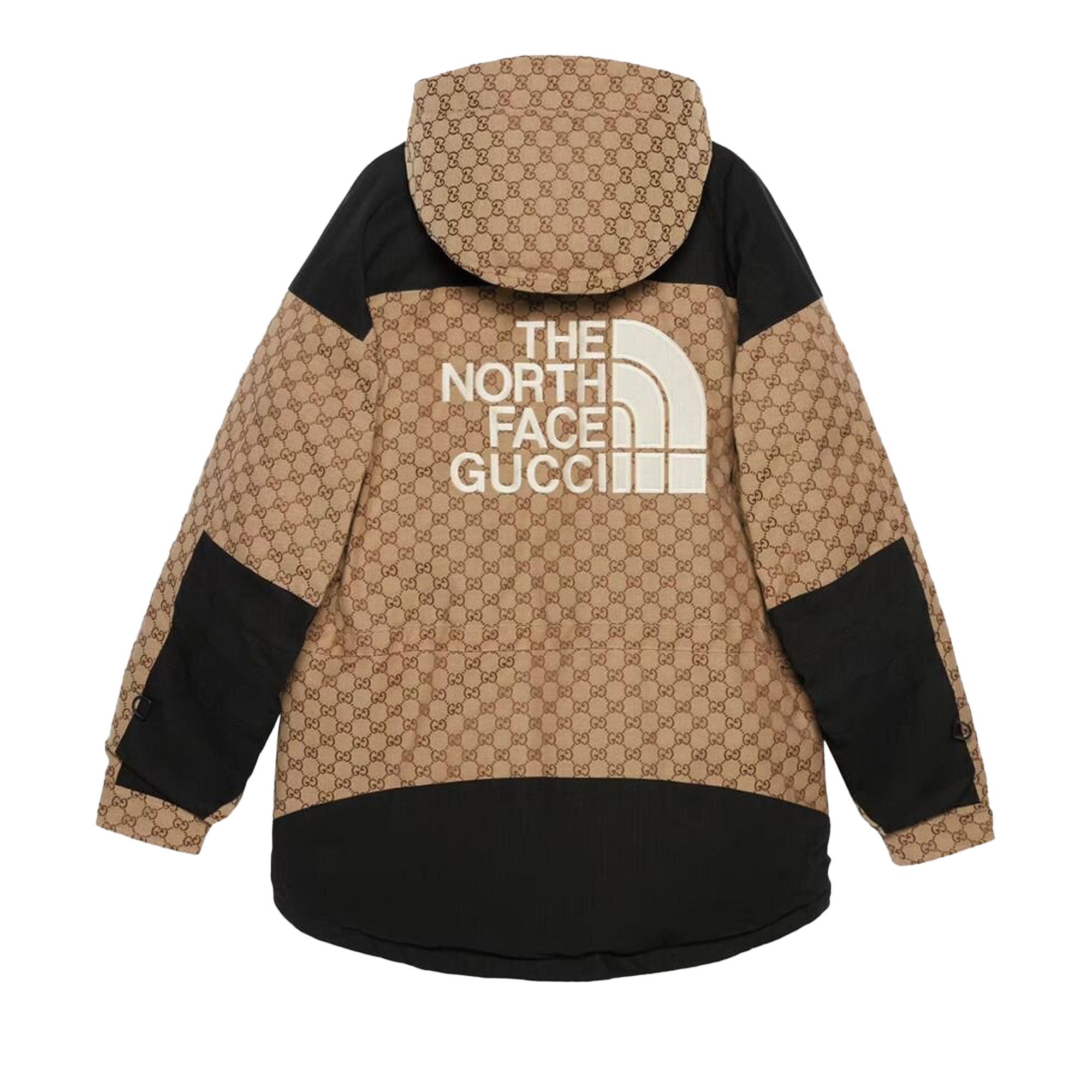 Buy Gucci x The North Face Down Jacket 'Beige/Ebony/Black