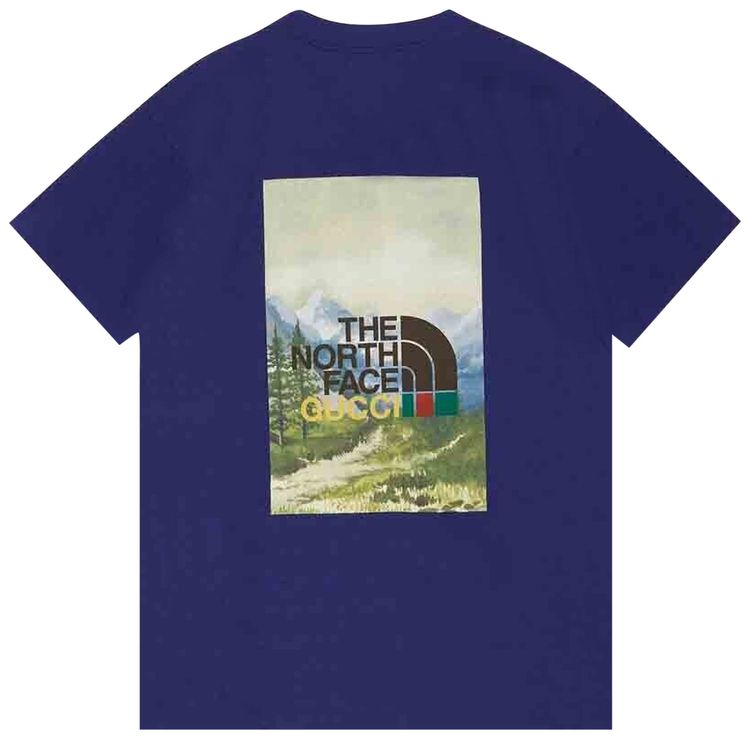 Gucci x The North Face T Shirt Blue