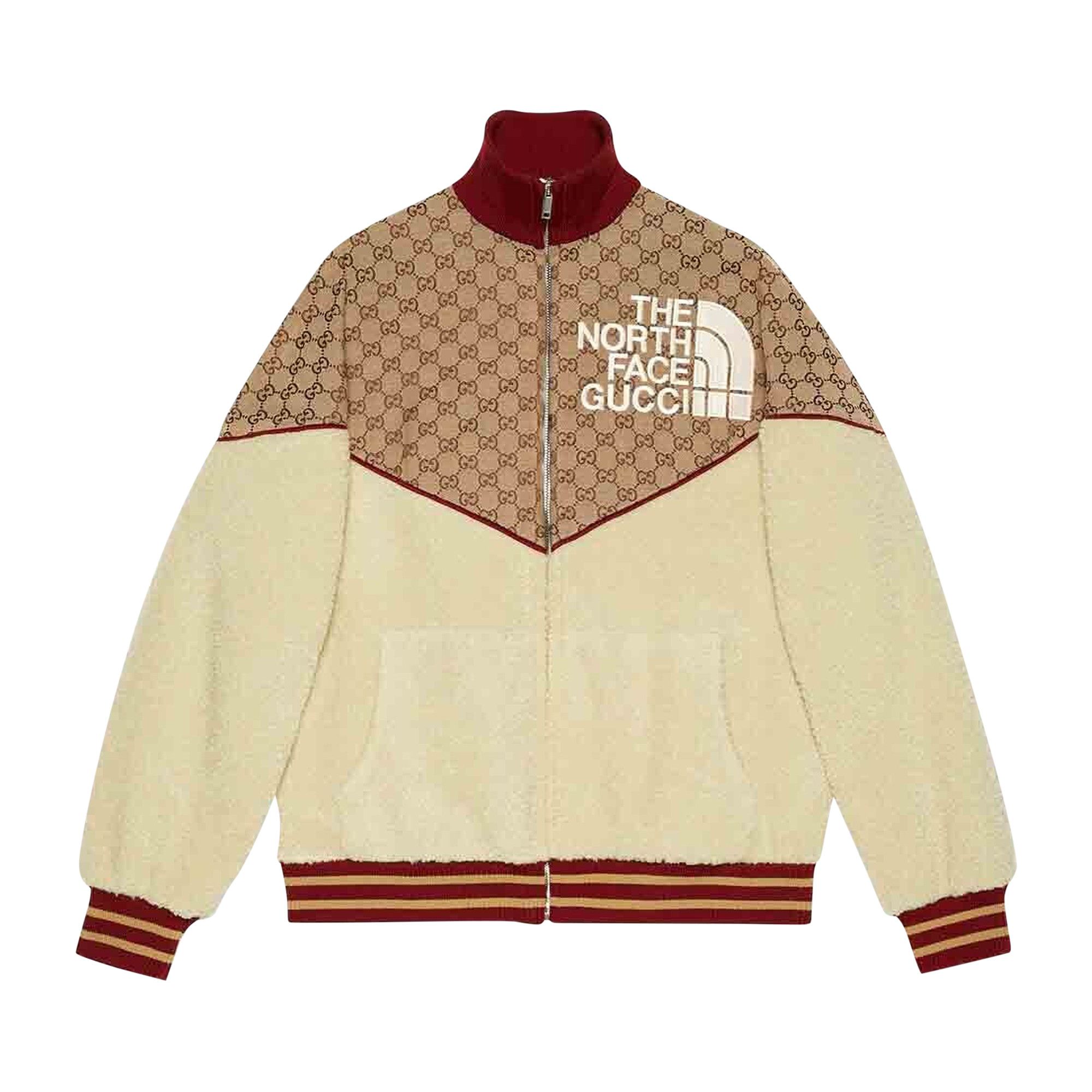 Size xl Gucci x The North Face Zip Jacket Beige Ebony