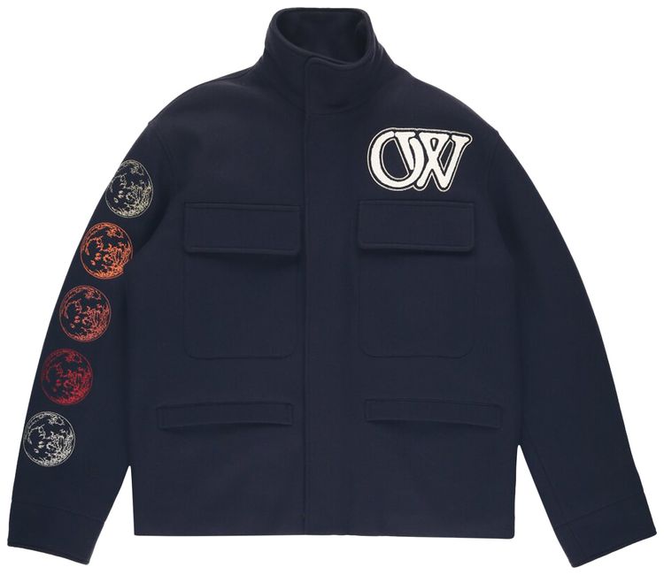 Off White Moon Phase Varsity Jacket Sierra Leone