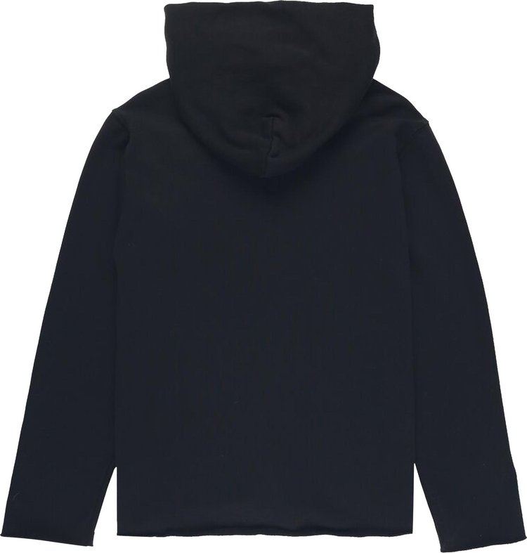 Les Tien Raw Zip Hoodie Jet Black