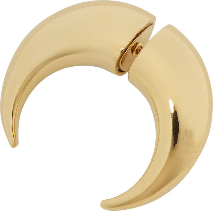 Marine Serre Ecarteur Moon Earrings Gold