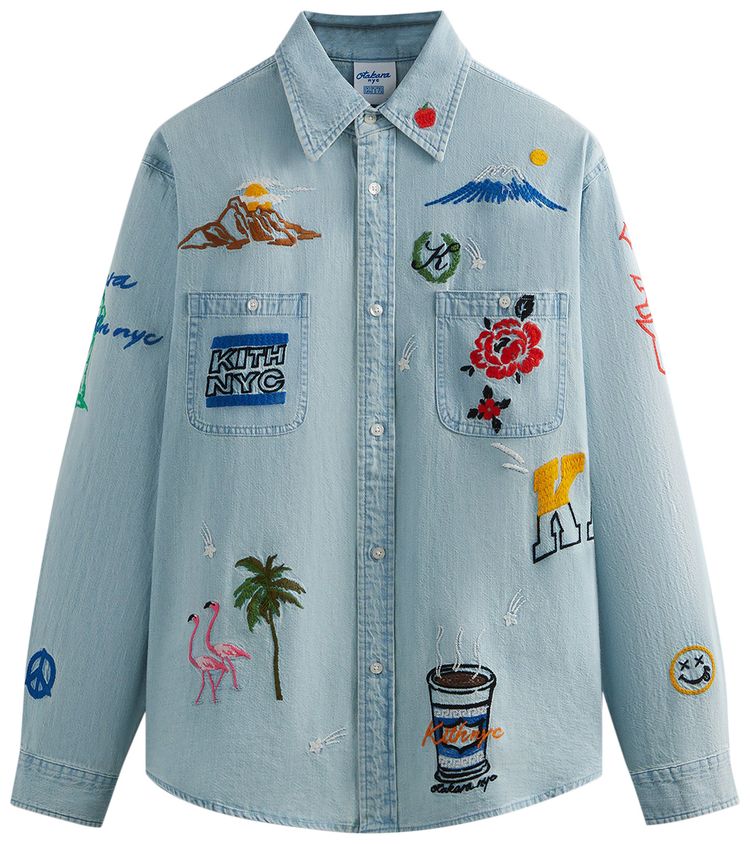 Kith For Otakara NYC Denim Apollo Shirt Light Indigo