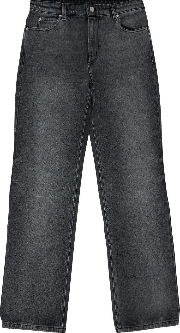 Courrèges Relaxed Denim Straight Pants 'Stonewashed Grey'