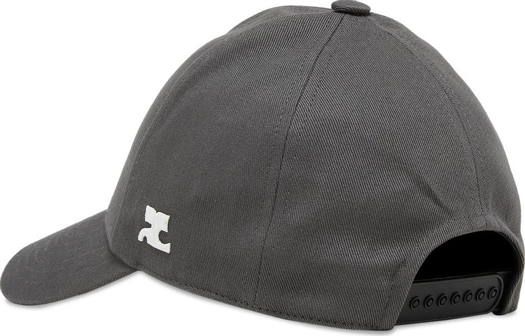 Courreges Signature Cap Steel Grey