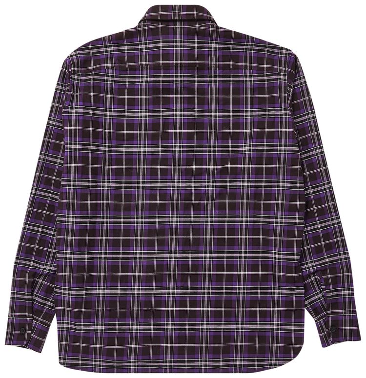 Givenchy Checked Flannel Shirt Dark Purple