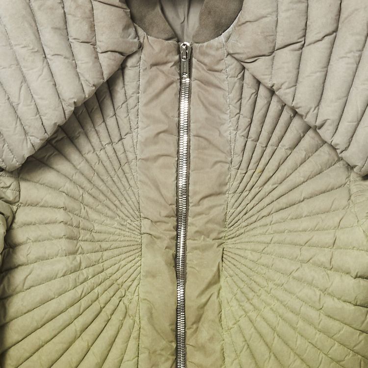 Moncler x Rick Owens Radiance Convertible Giubbotto Coat Pearl