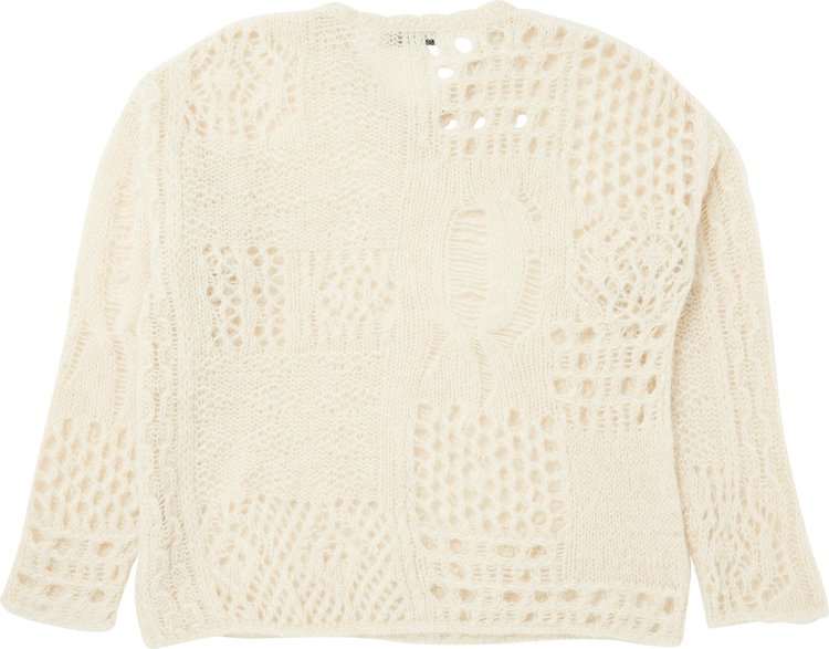 Our Legacy Crochet Knit Sweater Ivory