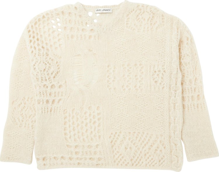 Our Legacy Crochet Knit Sweater 'Ivory'