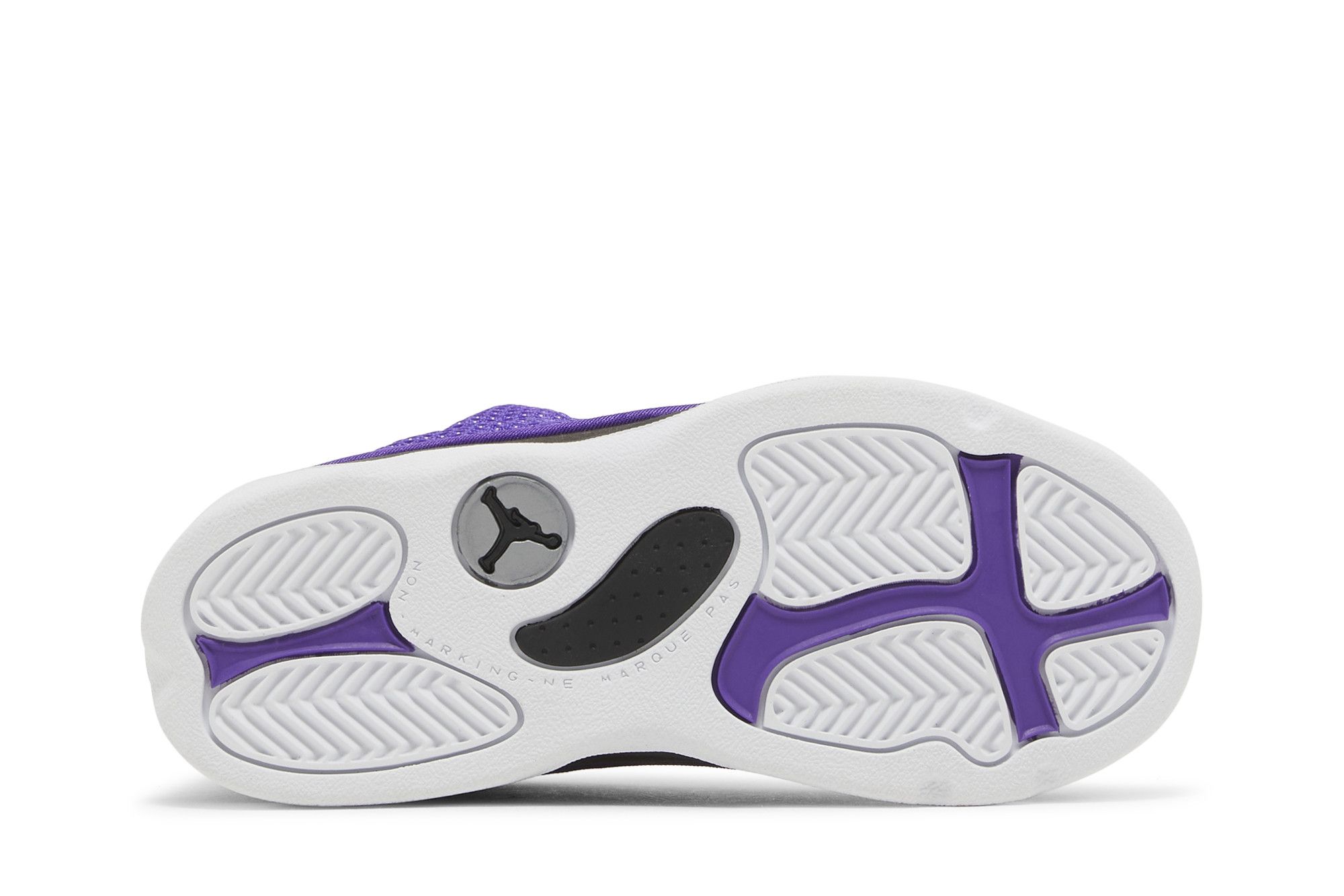 Purple and white jordans retro 13 clearance
