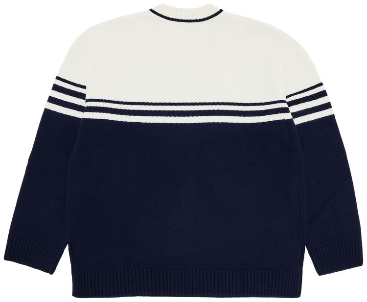 Wales Bonner Motif Jumper IvoryNavy