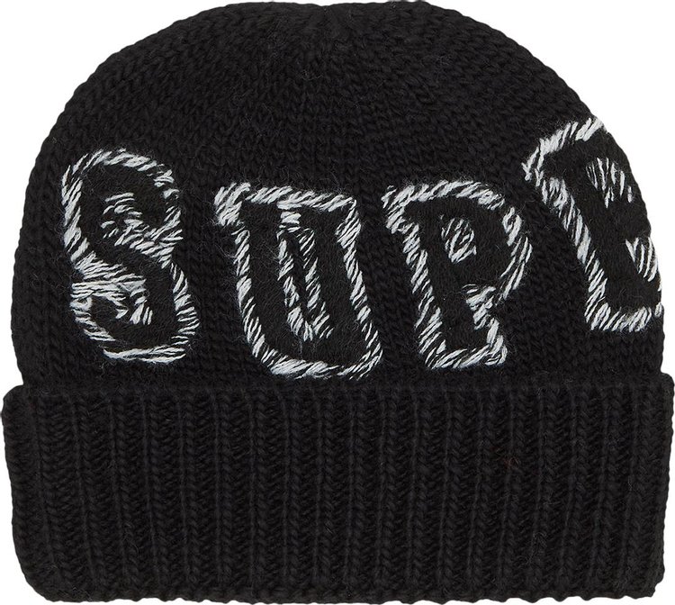 Supreme Twist Beanie Black